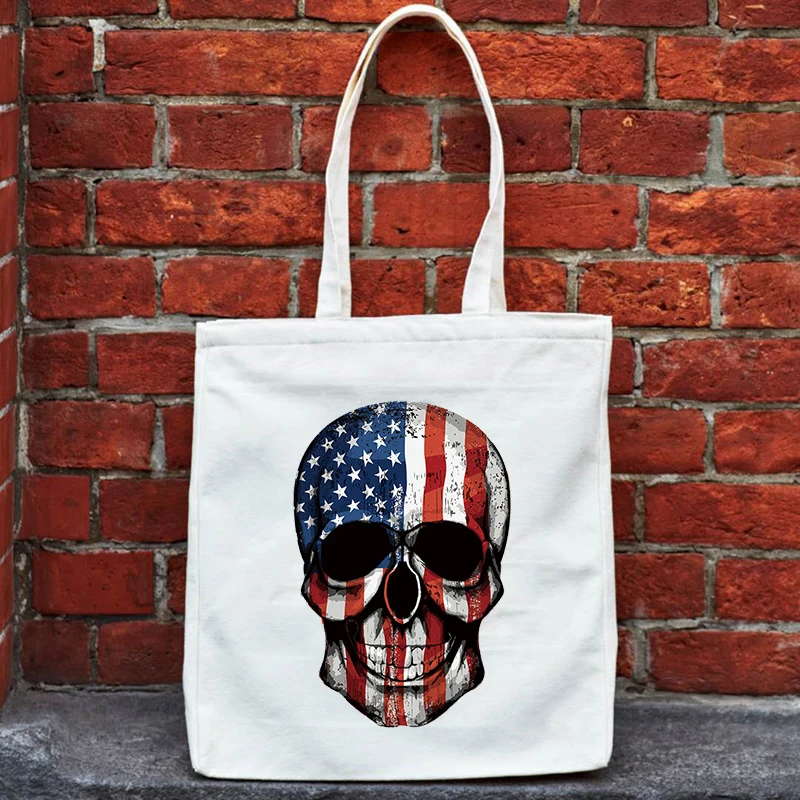 Women Shopping Bag Skeleton Print Canvas Bag Customizable Canvas Travel Designer Handbags Anime Korean Shopper Women's Handbag
Women Shopping Bag Skeleton Print Canvas Bag Customizable Canvas Travel Designer Handbags Anime Korean Shopper Women's Handbag