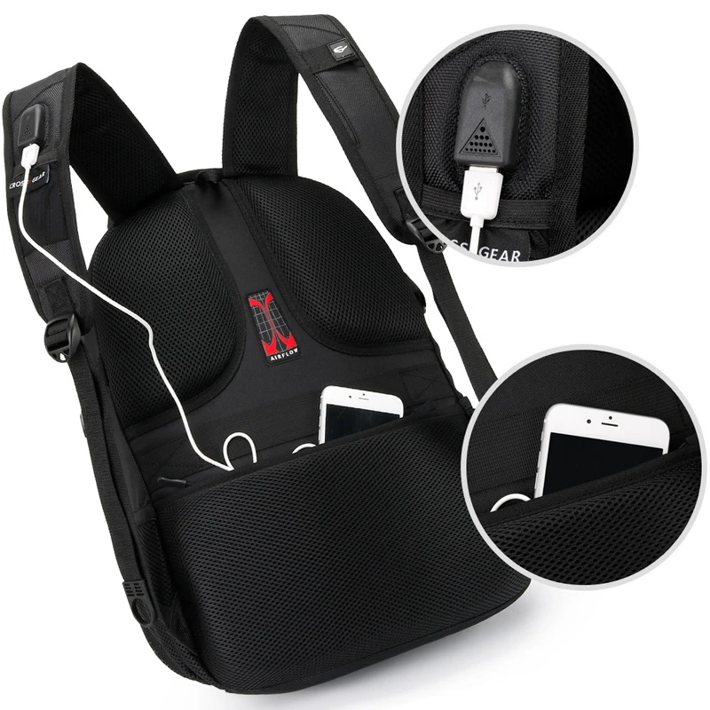 Рюкзак мужской нейлоновый с защитой от кражи для ноутбука 18 5 дюйма рюкзаки