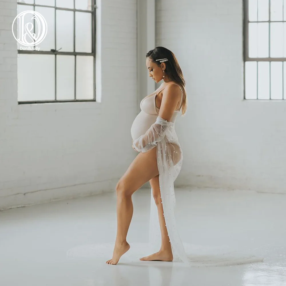 Платья для беременных Don &amp Judy фотосъемки вечерние платья цвета слоновой кости с