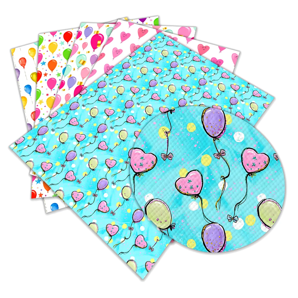 Красивые воздушные шары с принтом из искусственной кожи для самостоятельного