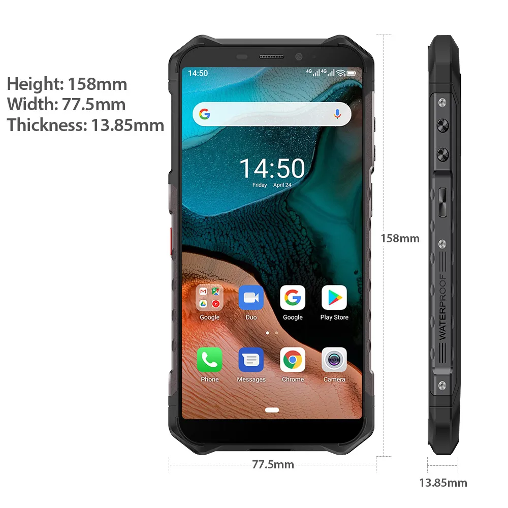 Смартфон Ulefone Armor X5 защищенный IP68/IP69K Android 10 0 5000 мА · ч 5 дюйма две SIM-карты OTG NFC 3 + 32 ГБ