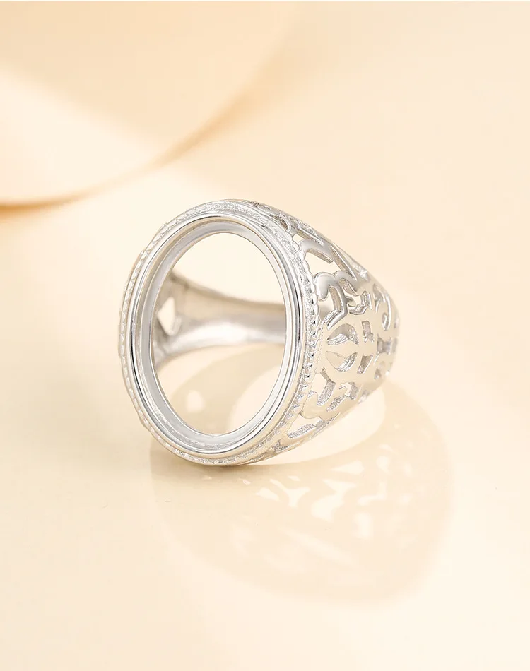 Основание с полуободковым креплением серебристого цвета основа для мужских