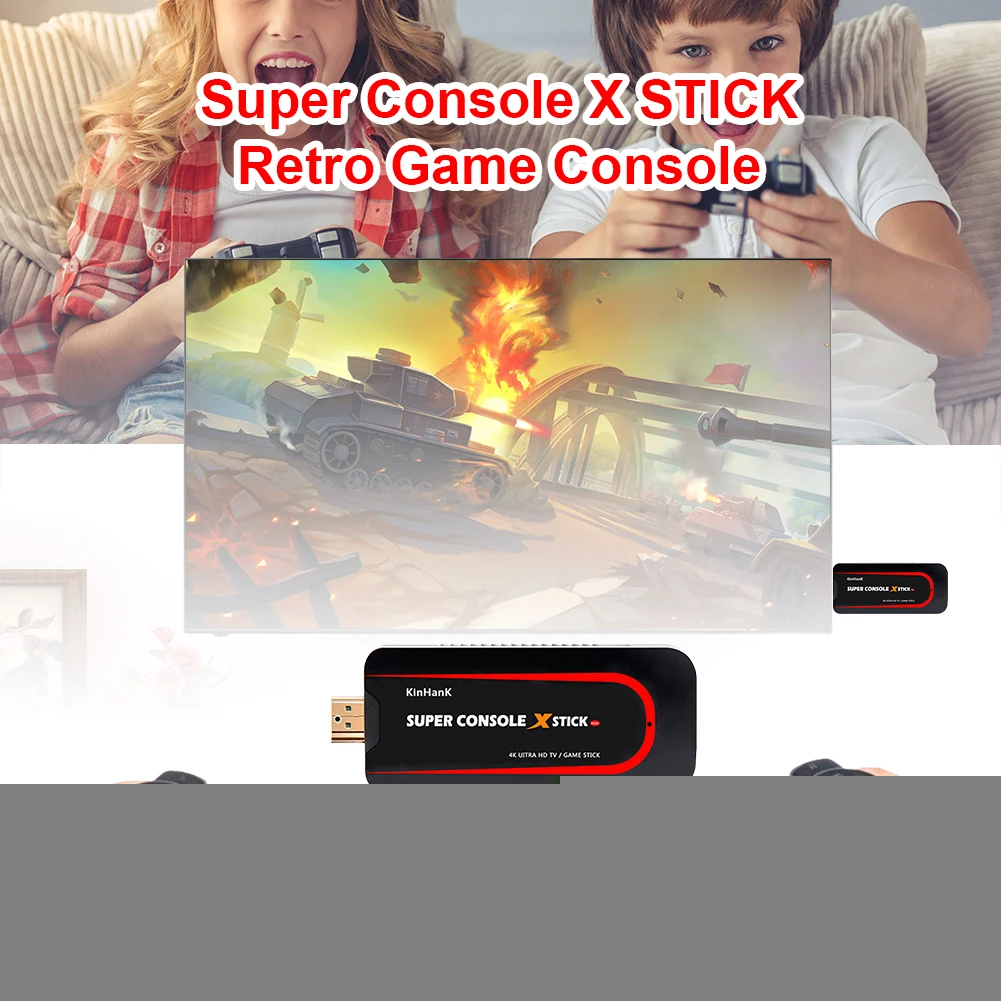

Retro Game Console for N64 4K HD TV Cable Box Portable Video Game Players Video Game Console Built-in 50000+ Games