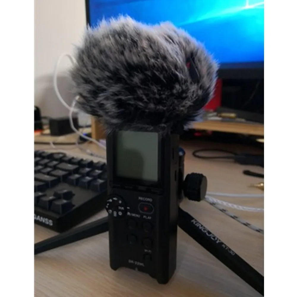 S Furry Microphone Mic Windscreen Windproof Muff For Tascam Dr22 Reduce Wind Noise