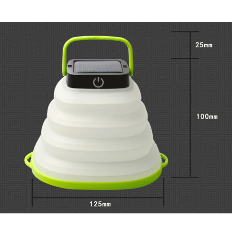 

LED Inflatable Solar Light Foldable Hangable Soft Latex Lamp Outdoor Lantern Durable Portable JDH99
