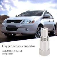 universal extension filter oxygen o2 sensor connector extender spacer internal thread m181 5 stainless steel adapter auto parts