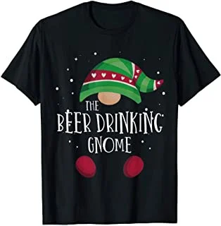 

Beer Drinking Gnome Matching Christmas PJs Family Pajamas T-Shirt