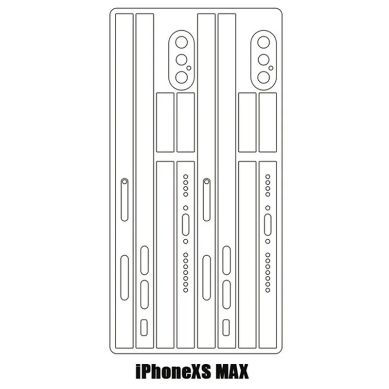 Ультратонкая наклейка для iPhone X XR XS MAX на боковую пленку 11 Pro Max 8 Plus из углеродного