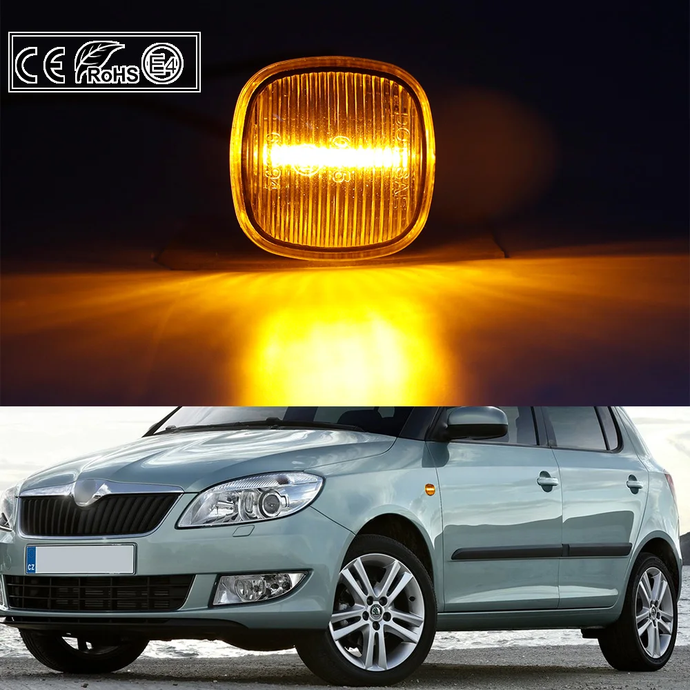 2X прозрачный СВЕТОДИОДНЫЙ боковой габаритный фонарь сигнал поворота лампа для