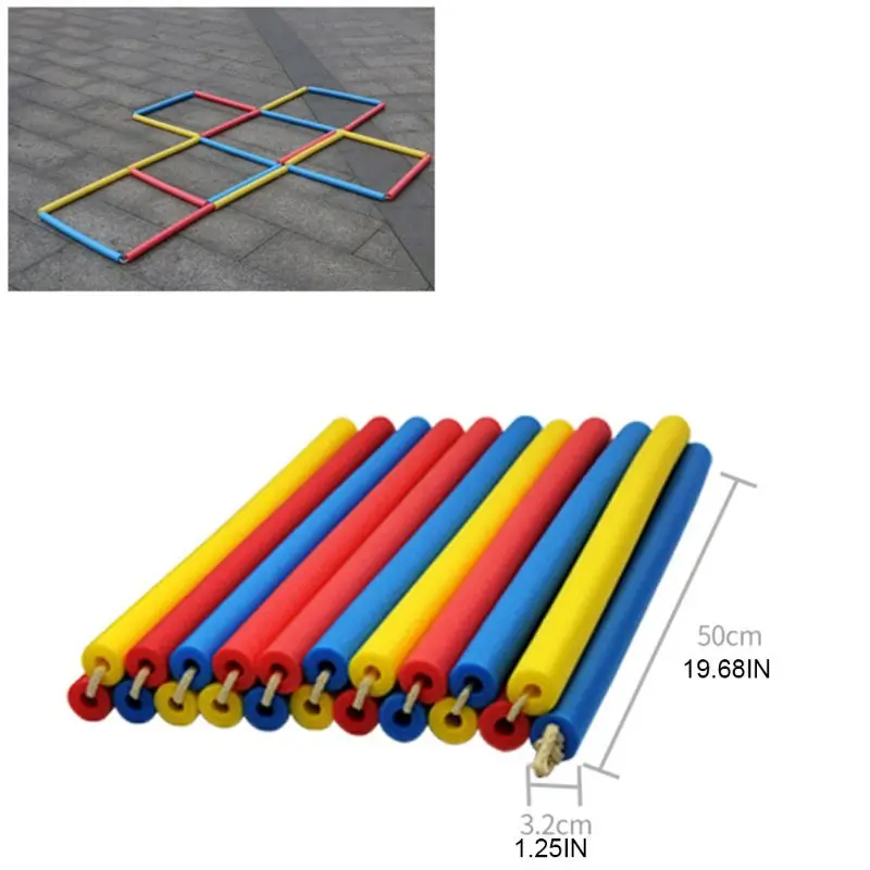 

Kindergarten Sports Jumping Lattice Hopscotch Game Toys Children's Sense Training Equipment Early Education Teaching Aid