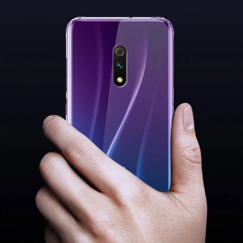 Чехол для OPPO Realme 5/5 Pro прозрачный силиконовый чехол-бампер из ТПУ мягкий чехол на