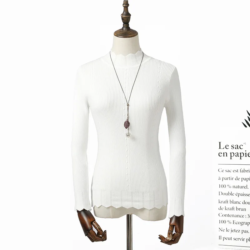 Женский трикотажный джемпер облегающий пуловер с вырезами розовый черный белый