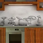 Настенная виниловая наклейка с изображением леса, гриба, гриба, кухни, домашний декор для детской комнаты, детской, спальни, настенные наклейки, Съемные Фрески 3B54