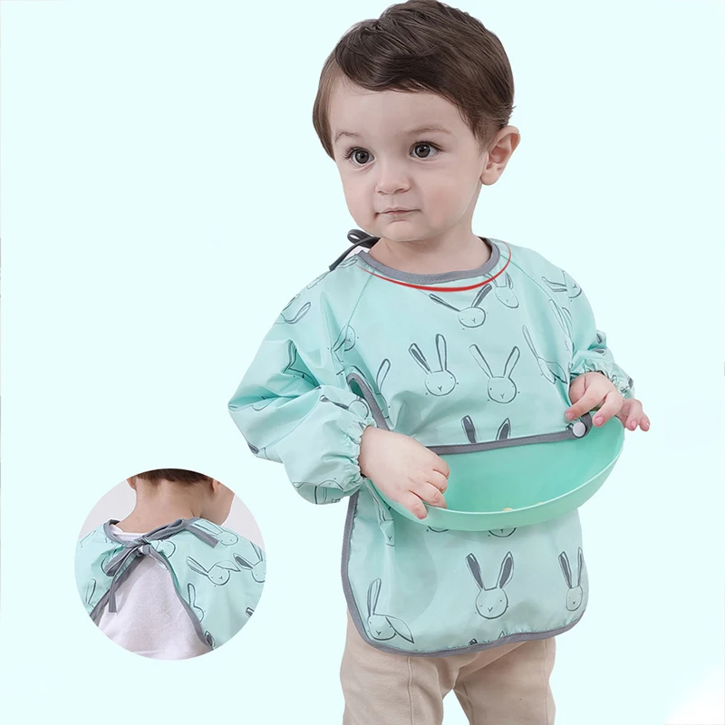 

2021 непромокаемые детские нагрудники Силиконовые ложки для кормления для вытирания слюней младенцев Полотенца с веревкой и мультяшным рису...