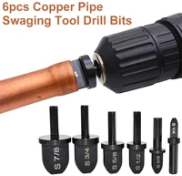 56pcs swaging tool drill bit set tube expanders air conditioner copper pipe round handle portable bearing expander repair tool