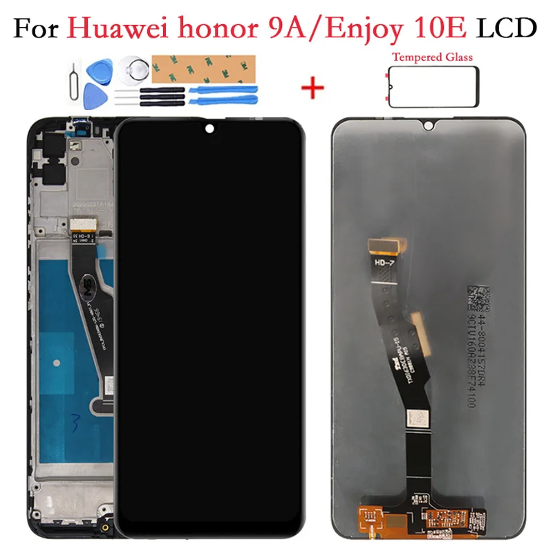 

For Huawei Honor 9A MOA-LX9N / Enjoy 10E Y6P 2020 LCD Display Touch Screen + Frame Digitizer Assembly For Huawei Honor 9A LCD