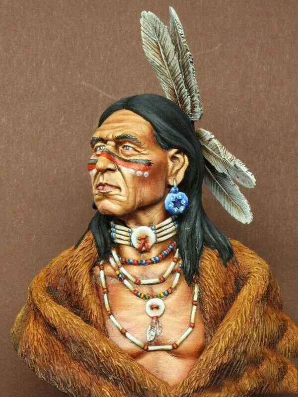 Unassambled 1/10 вождя лидер человек бюст статуэтка в виде набор миниатюрных моделей