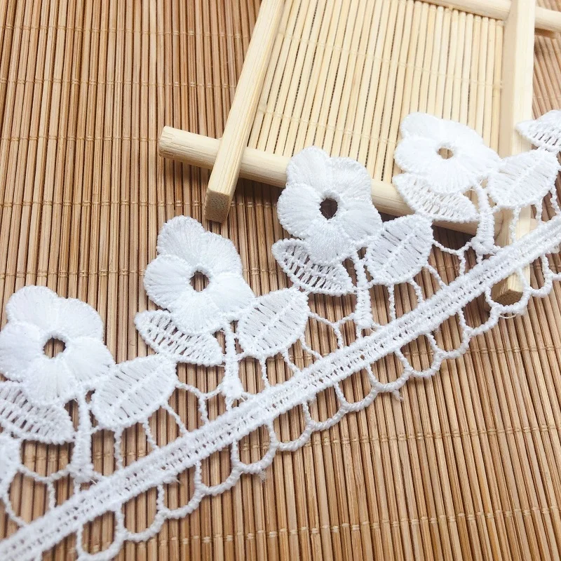 

Unilateral embroidery lace milk silk clothing accessories jewelry handmade accessories flowers lace fabric