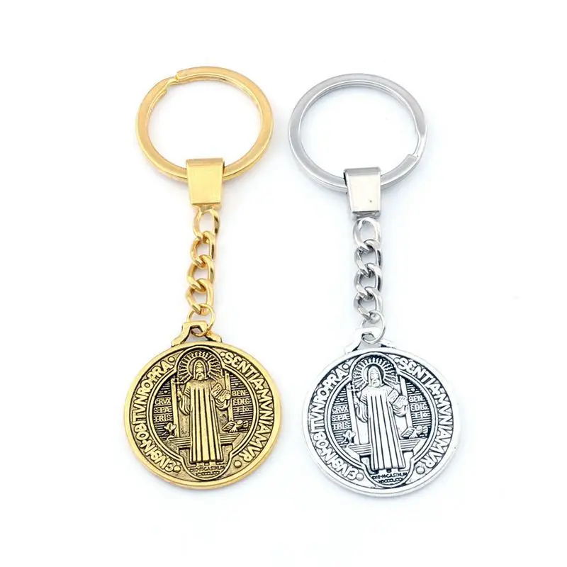 10 шт. брелок ST Бенедикт Нурсийского патрон против зла крест медаль подвеска