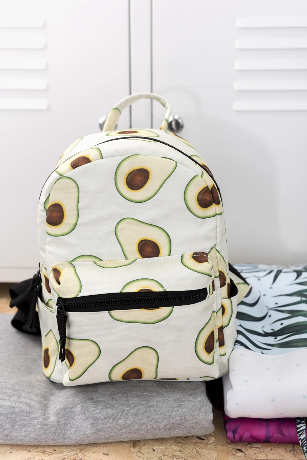 Женский рюкзак Mochila авокадо с зеленым принтом женская сумка на плечо для подростков Многофункциональный маленький рюкзак школьный рюкзак