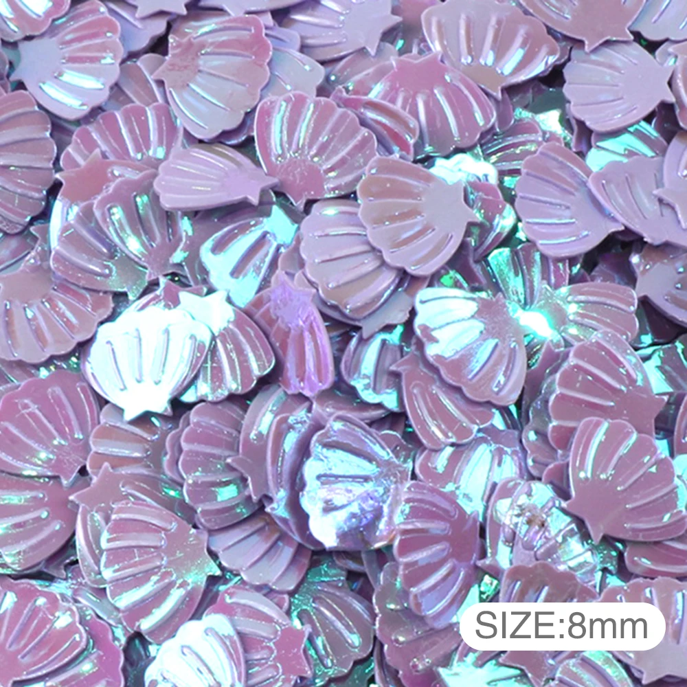 David accessories 10g/pack Colorful Shell Design Sequins Packing Filler Material DIY Hair Shoes Clthing Home Decoration 1Yc8207 | Дом и сад