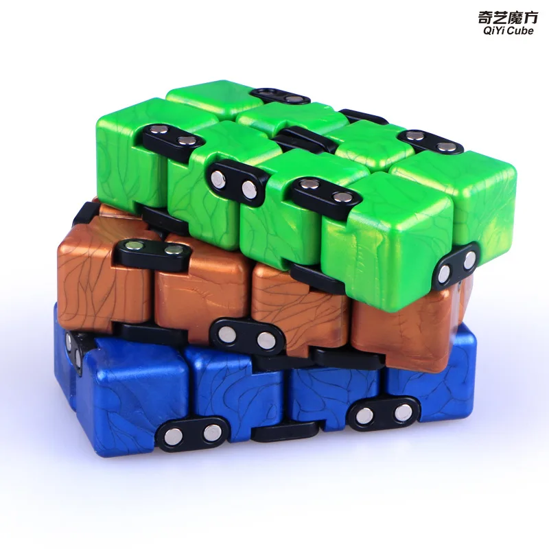 

QiYi Stress Relief Toy Colorful Infinity Magic Neo Cube Blocks Portable Decompresses Relax Toys For Children Adults Kids Toys