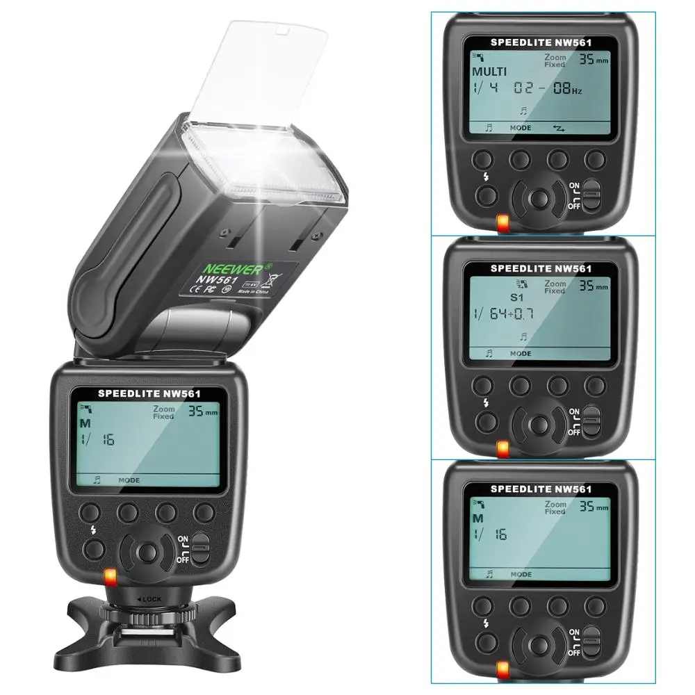 Neewer NW-561 ЖК-дисплей Экран Вспышка Комплект speedlite для цифровой зеркальной камеры