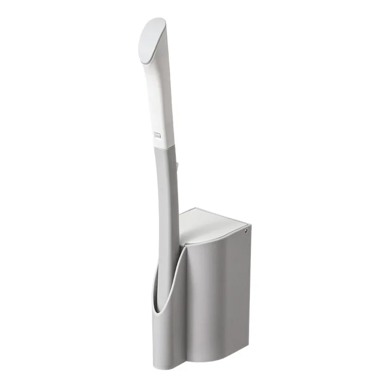 

Disposable Bathroom Toilet Brush Cleaner With Long Handle No Dead Corner Cleaning Brush Replacement Brush Head And Plunger Set