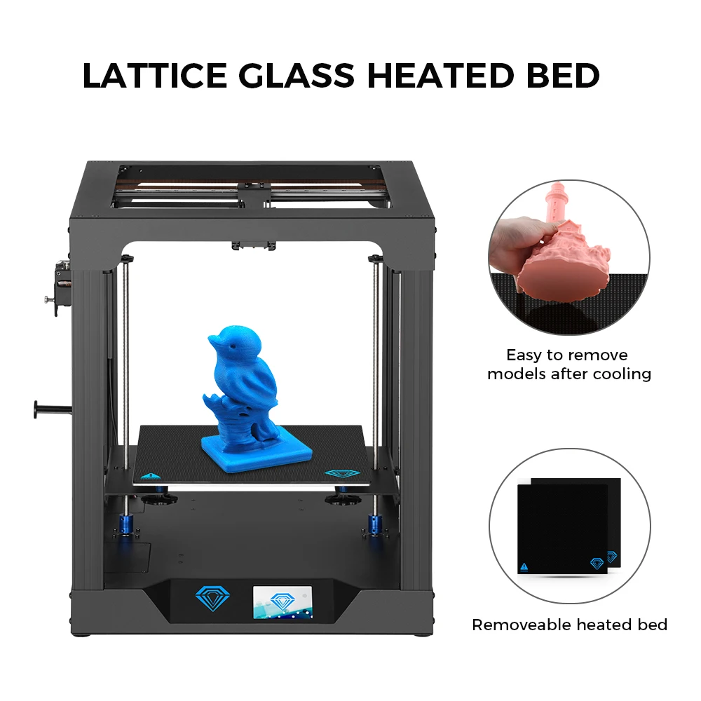 Twotrees 3D Printer 3д принтер SP-5 V2.1 CoreXY MKS TMC2225 300*300*330mm DIY Kits 3.5 Inch Touch Screen Facesheild Dual Z Axis |