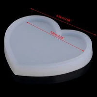 silicone heart shape pendant mold diy making jewelry resin casting craft tool