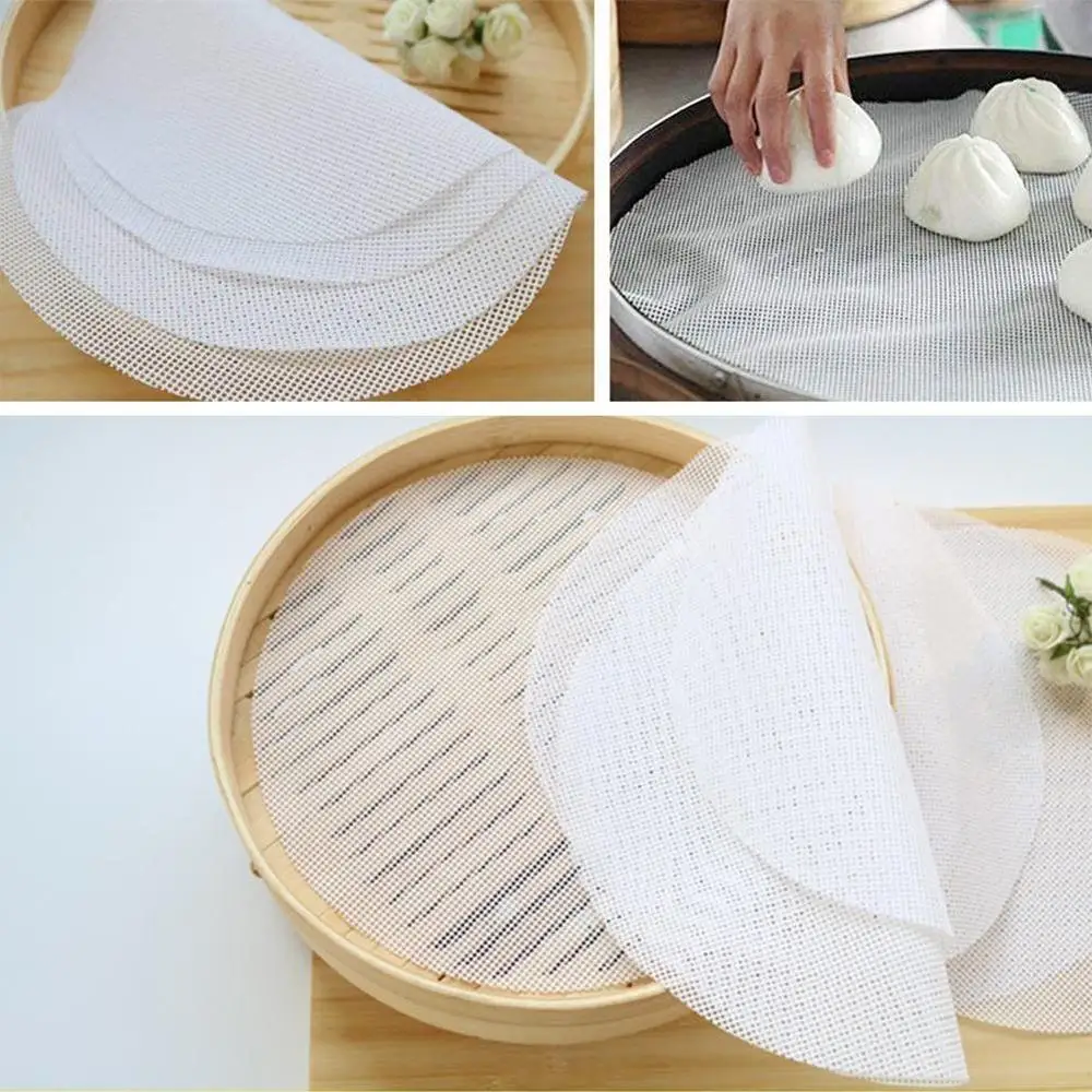 

One By One Steamer Mat Silicone Steamer Mat Silicone Steamed Paper Steamer Steamer Cloth Steamed Buns Buns Buns Steamed C4S2