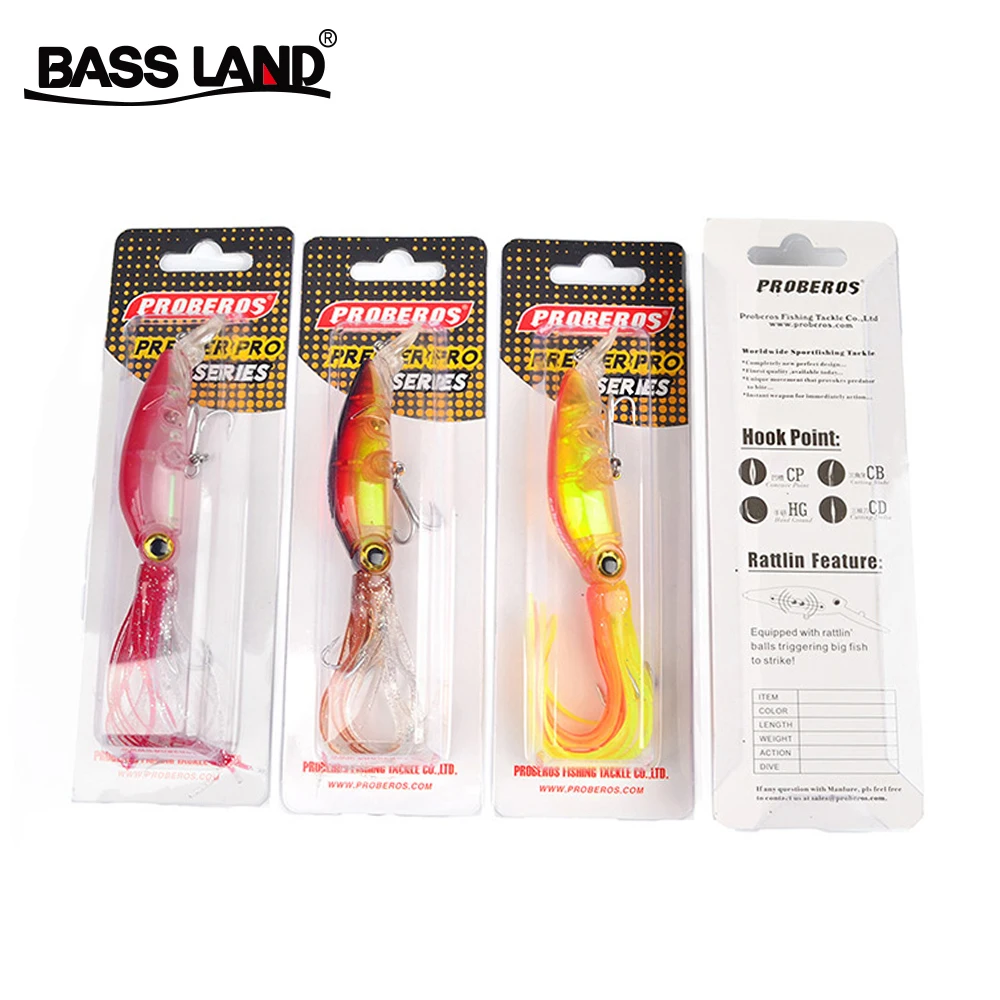 Новинка приманки для ловли кальмаров искусственные воберы жесткая наживка 12 см 20