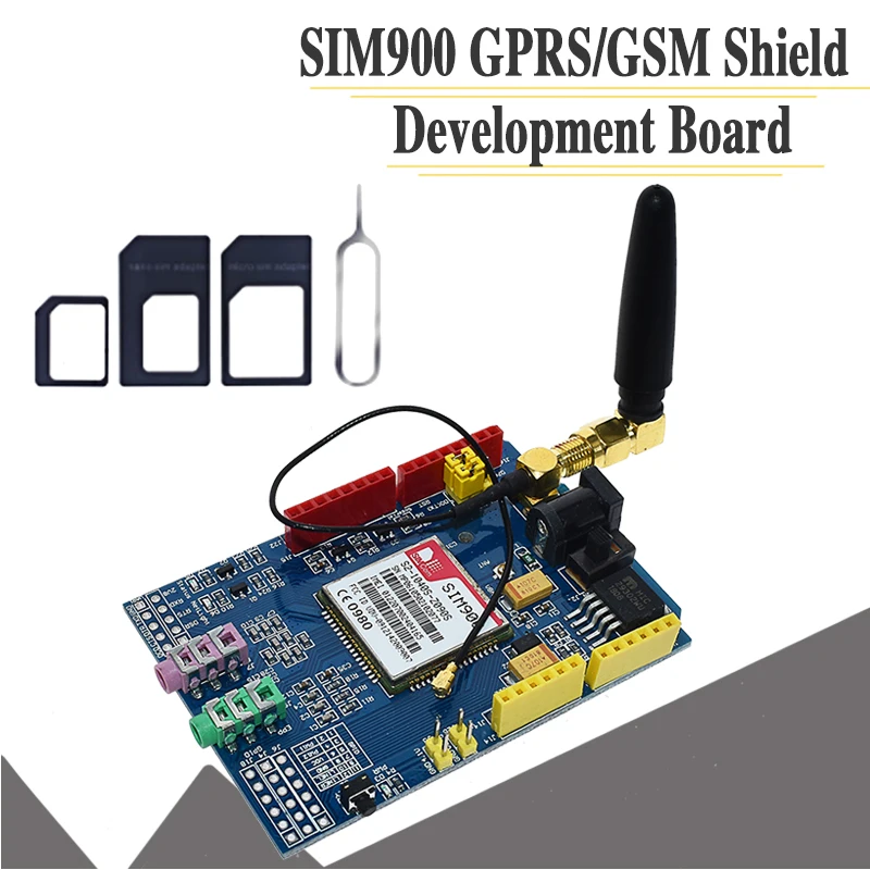 WAVGAT SIM900 850/900/1800/1900 МГц GPRS/GSM модуль макетной платы комплект для Arduino