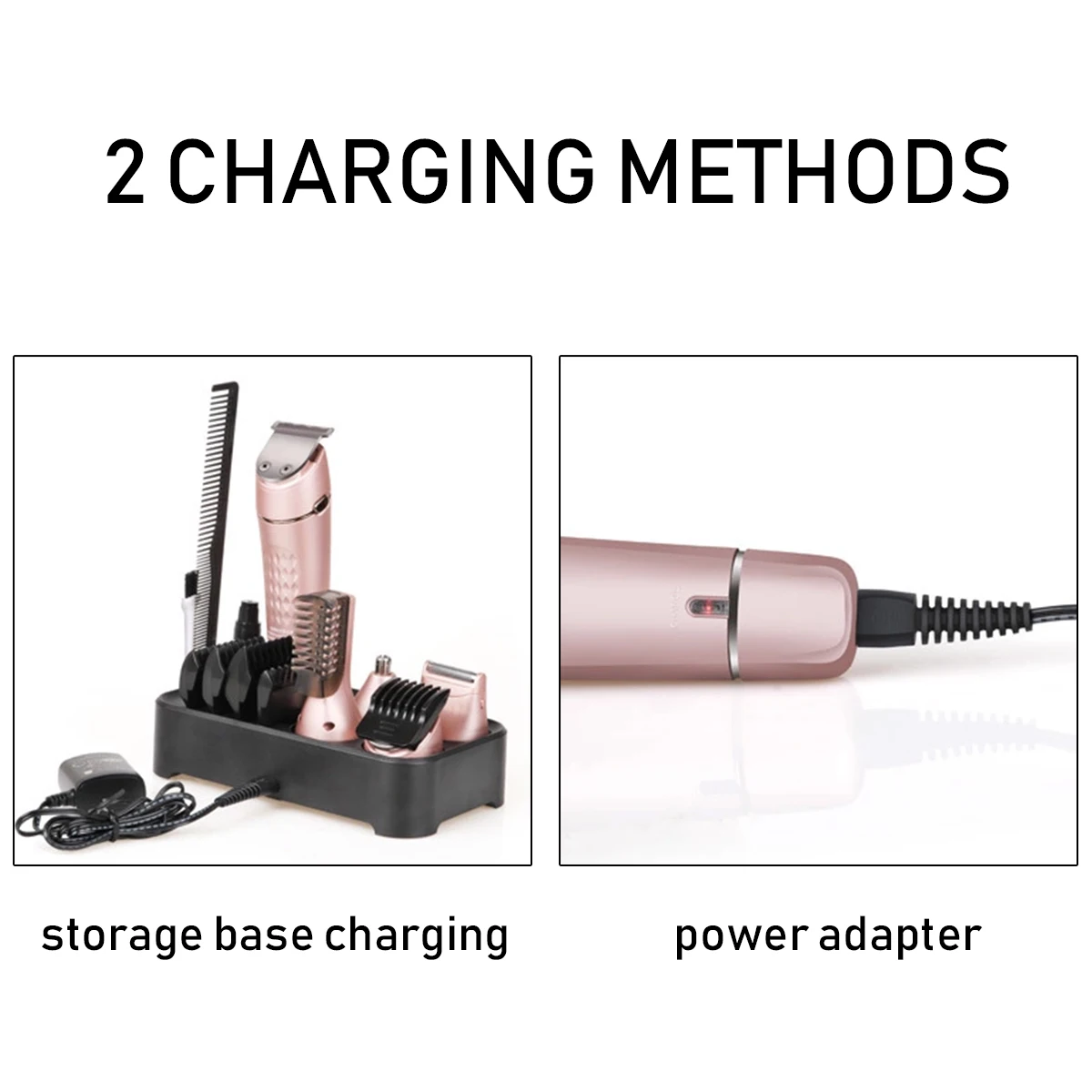 

New 5in1 Electric Hair Trimmer Rechargeable Multifunction Hair Clipper Men Women Cordless Haircut Beard Eyebow Trimmer Washable