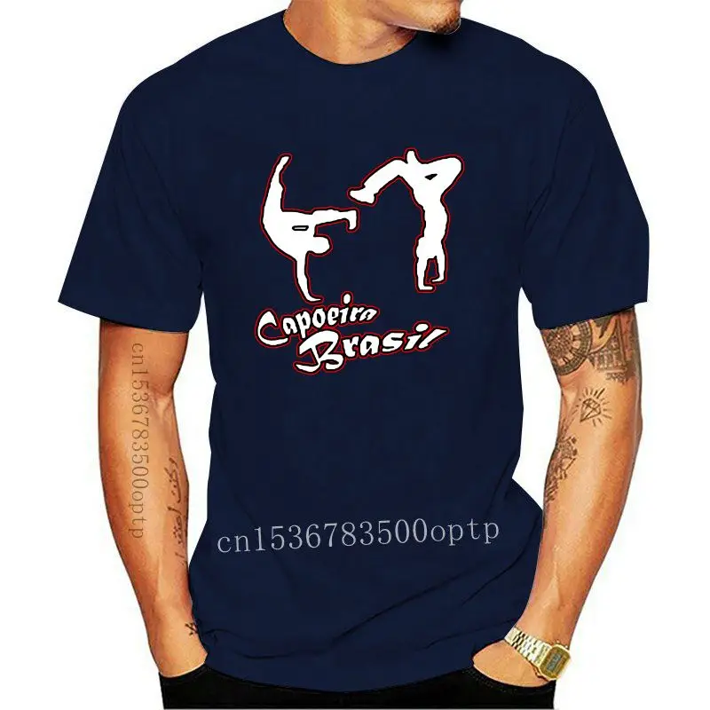 

New Capoeira Brazilian Dance Music Martial Art Men's Black T Shirt Size S To 3xl Simple Tops Summer Cool Funny Gift