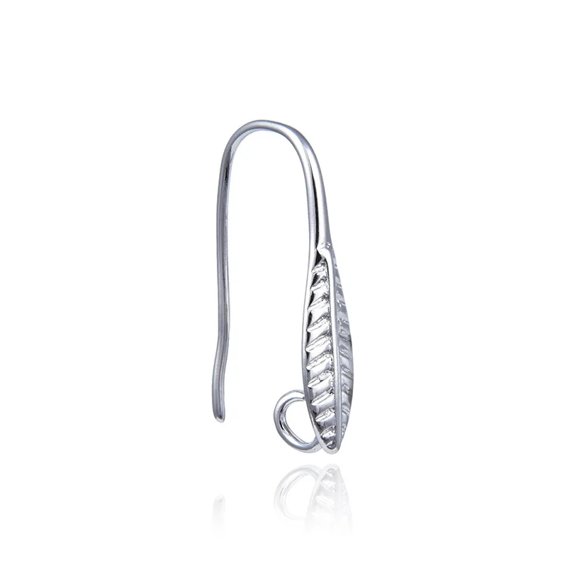 10 шт./лот новые модные серьги Крючки с золотым покрытием в виде листьев