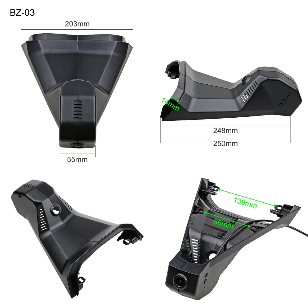 SINOSMART Novatek 96658 автомобильный Wifi DVR камера для peugeot 308 408 3008 4008 5008 Управление по мобильному телефону SONY IMX323