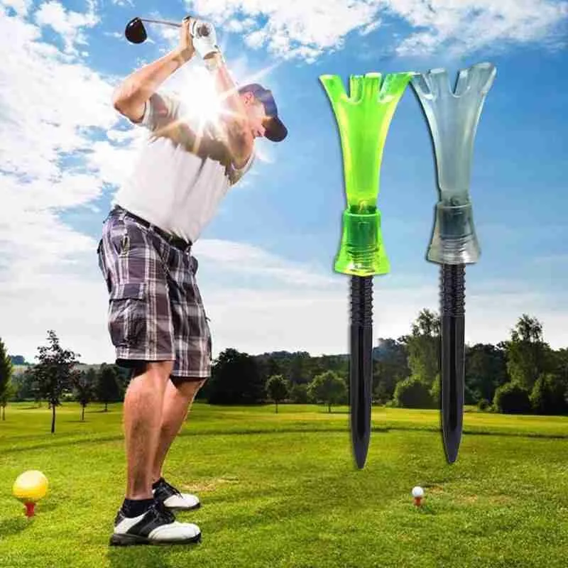 

1pc Golf Tack Golf Ball Holder Golfer Training/Practice Limited Adjustable Tool Rotatable Step Golf Golf Plastic Down Tees K7J7