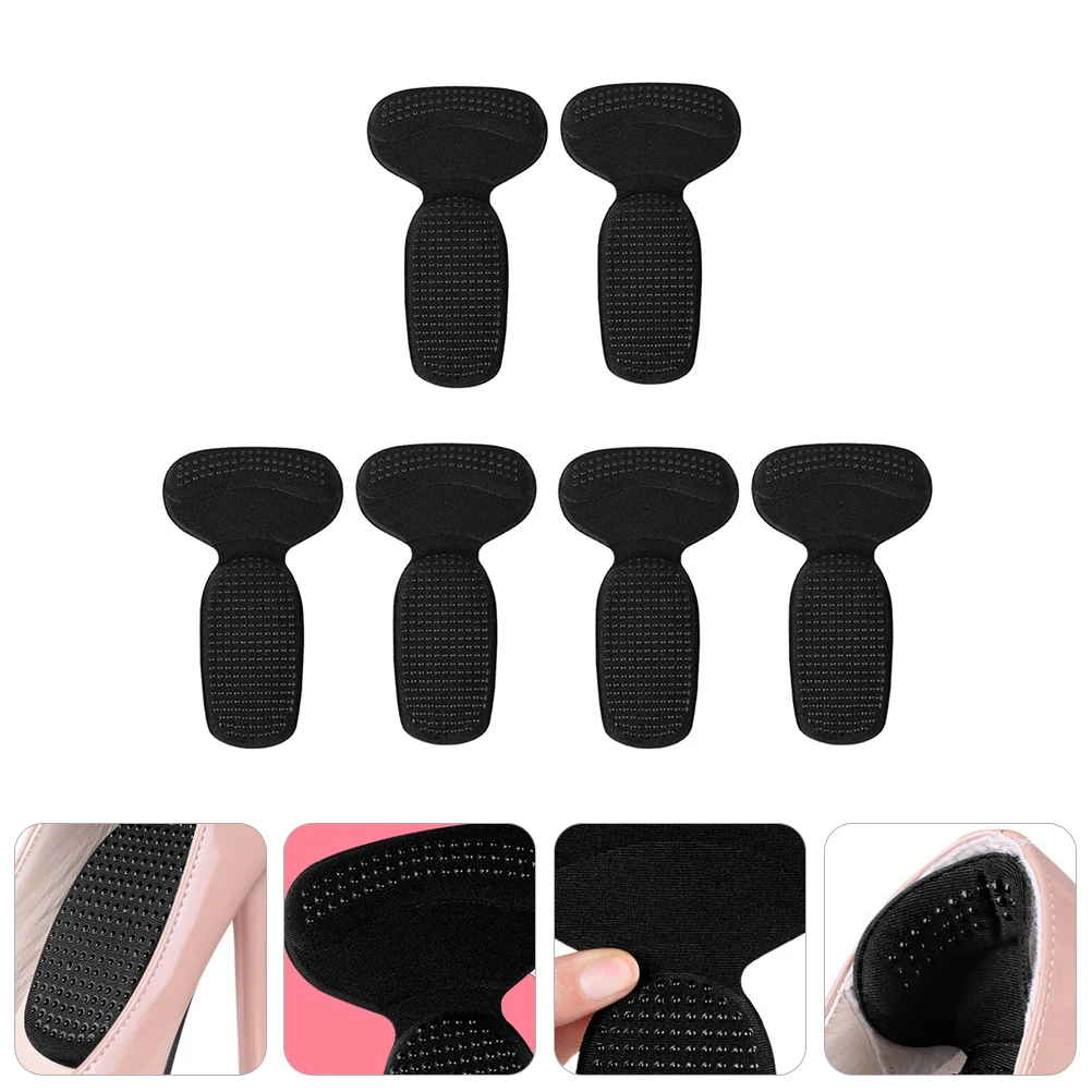 

3 Pairs Heelpiece Protectors Anti-wear Heelpiece Stickers Heel Cushion Pads