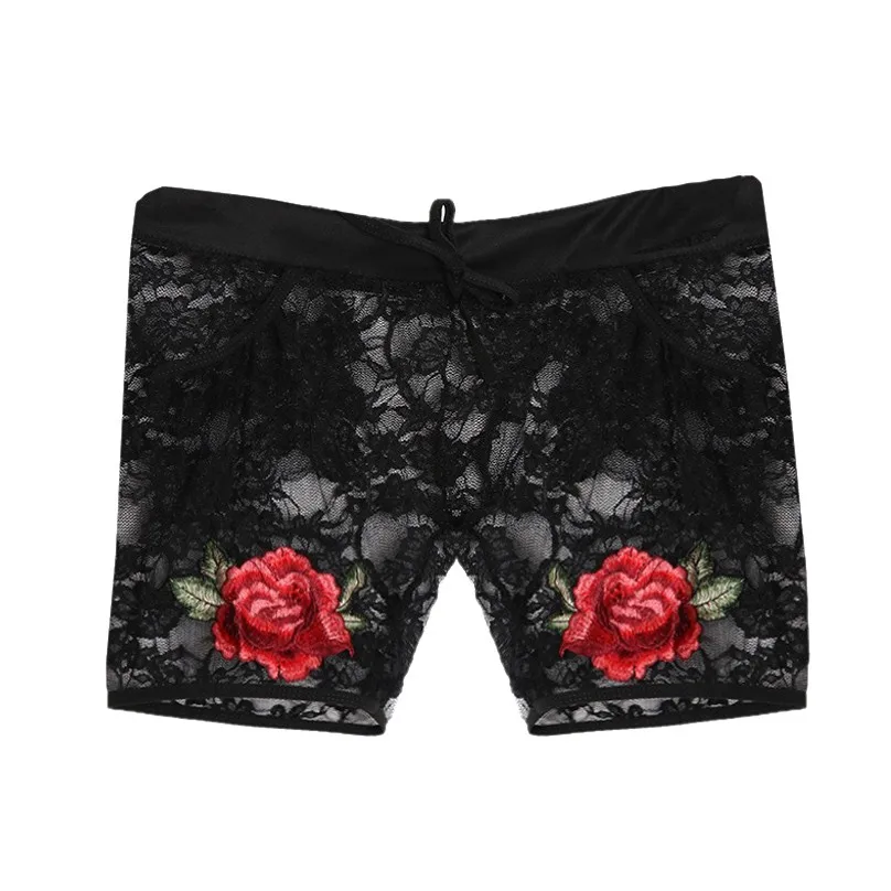 Женское кружевное нижнее белье сексуальные трусики с цветочной вышивкой