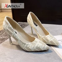 2022 womens spring genuine leather shoes retro style squaretoe shoes chunky high heeled summer casual office ladies shoes