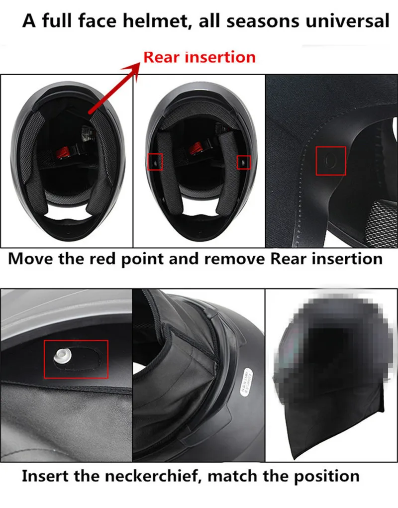 Красный черный шлем для взрослых на все лицо мотоциклетный винтажный Vespa|Шлемы| |