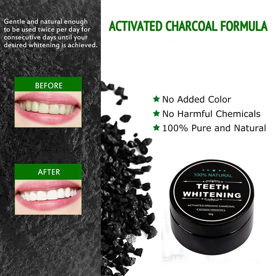 10boxes/set Wholesale Teeth Whitening Powder Oral Care Charcoal Natural Activated Whitener Hygiene | Красота и здоровье