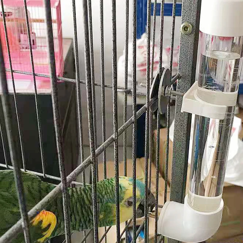 

Parakeet Bird Feeder Pet Cage Hanging Automatic Food Bowl Drinking Water Dispenser for Parrot Budgies Cockatiel Accessories