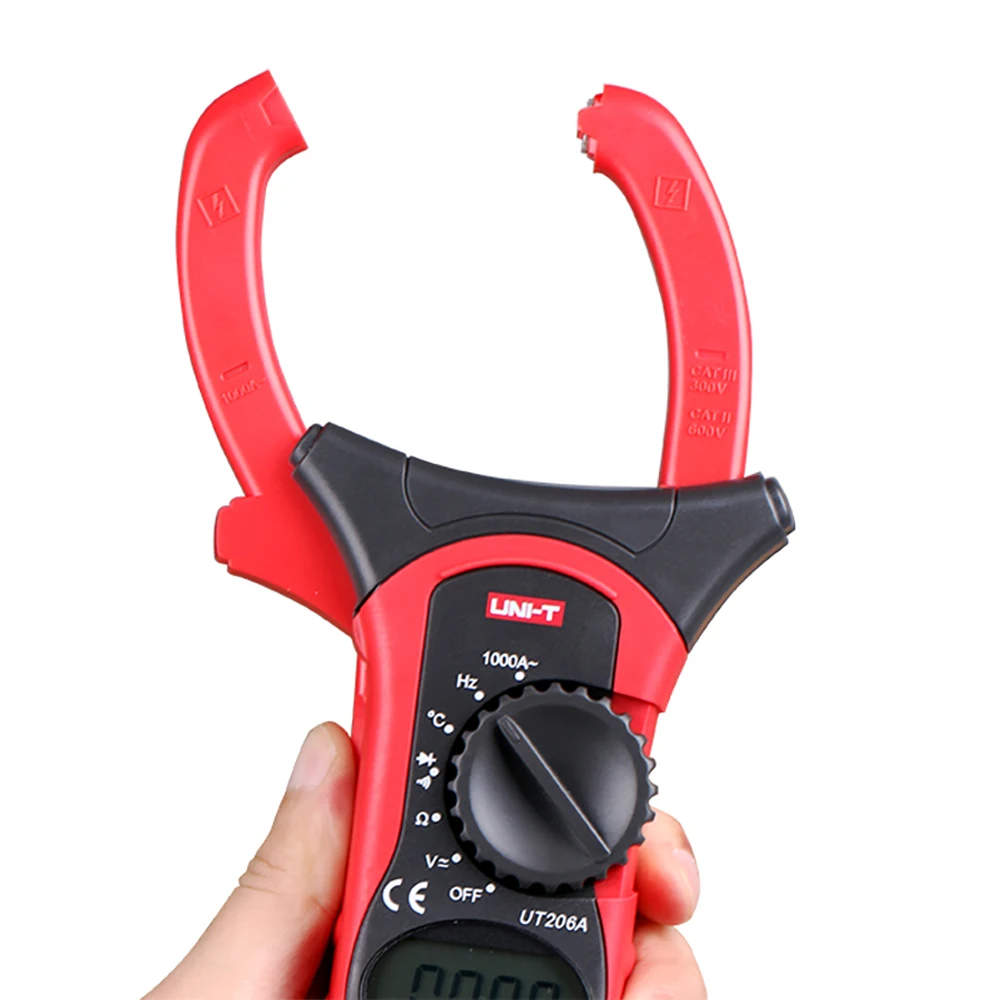UT205A UT206A Digital Clamp Meter AC/DC Current Voltage Auto Range VFC Capacitance Non Contact Multimeter | Инструменты