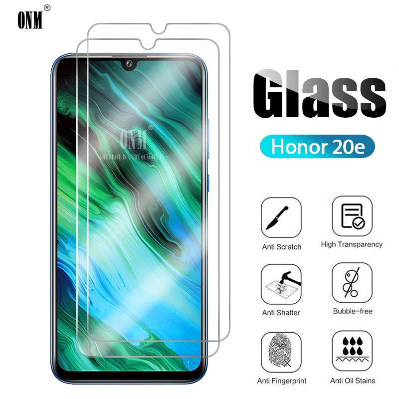 2 шт закаленное стекло для Huawei Honor 20e Защита экрана 20 Lite Защитная стеклянная пленка