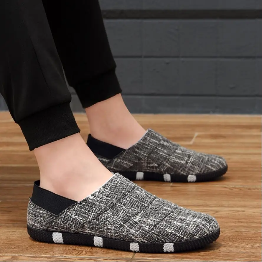 2019 Мужская Летняя Повседневная парусиновая обувь в рыбацком стиле chaussure homme