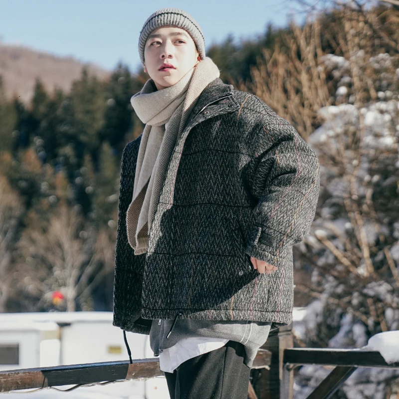 2019 мужское свободное кашемировое пальто верхняя одежда сохраняющее тепло смесь
