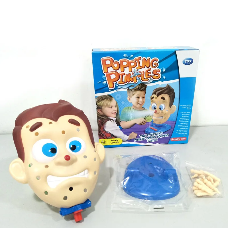 Забавные игрушки Squeeze Acne Toy Popping Puple Pete для родителей и детей настольные игры спрей