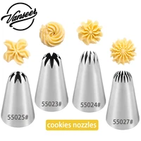 4pcs cookies icing piping nozzles tips sphere ball cake decoration tools kitchen pastry cupcake baking pastry tools russian tips